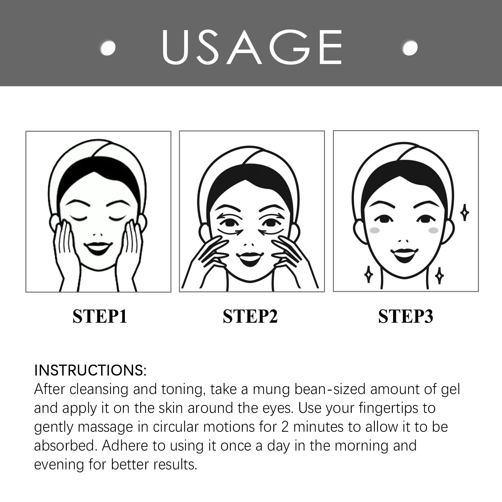 Niacinamide Eye Cream Gel, Reduces Fine Lines And Dark Circles Hydrating And Firming Eye Cream