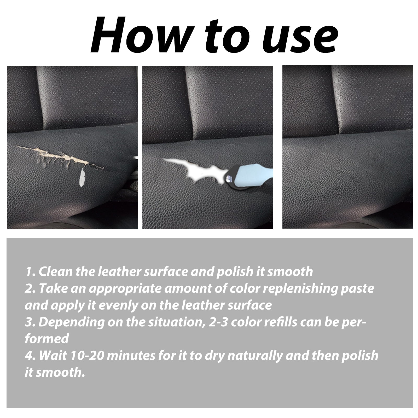 Leather Toning Cream, Leather Complementary Cream Car Seat Leather Sofa Leather Shoes Refurbished Complementary Color