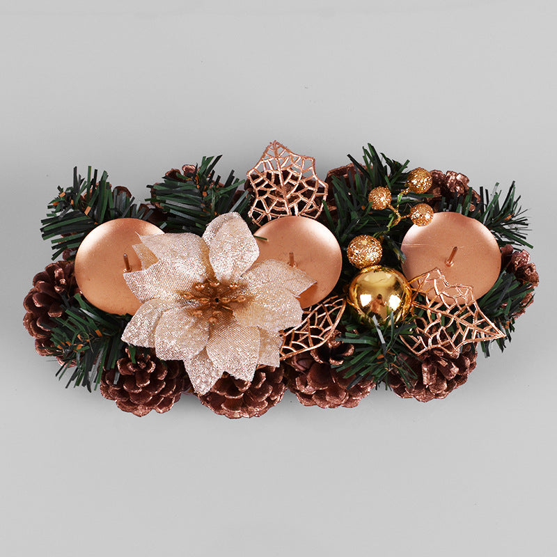 Birthday pine, fruit pine, needle branches, candle holders, flower garlands, home window decorations, handmade candle holders