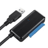 USB 3.0 Easy Drive Cable SATA to USB 3.0 Cable 2.5-inch/3.5-inch Hard Disk Adapter Cable - black
