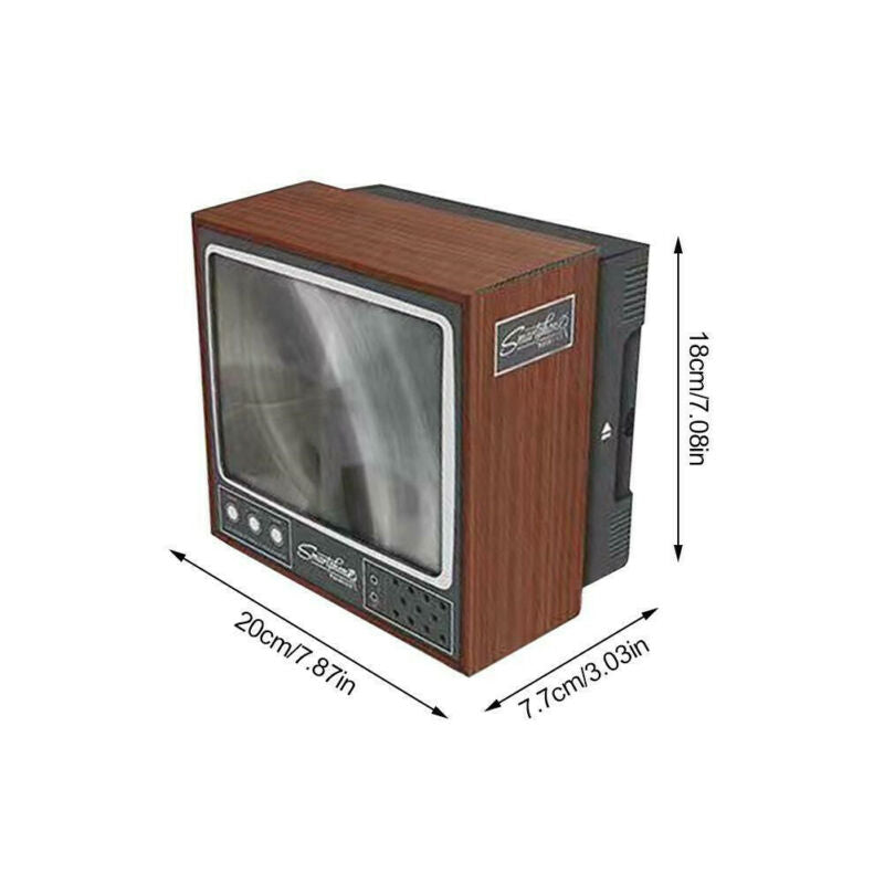 Retro TV Phone Screen Video DIY Enlarger Amplifier Magnifier Retro TV Appearance