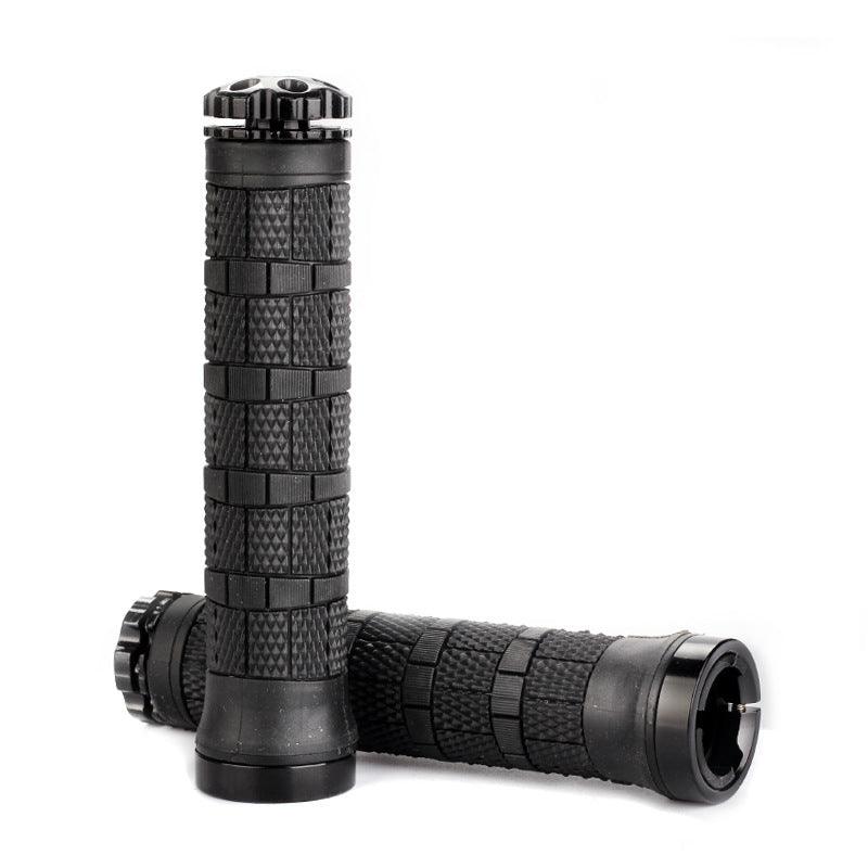 Mountain Bike Rubber Handle Aluminum Alloy Integrated Plug Lock Handle Riding Equipment Accessories