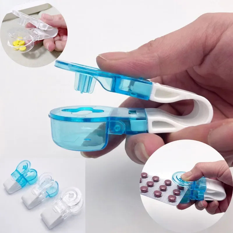 Medication dispenser household small tool press dispensing clip portable dispensing device
