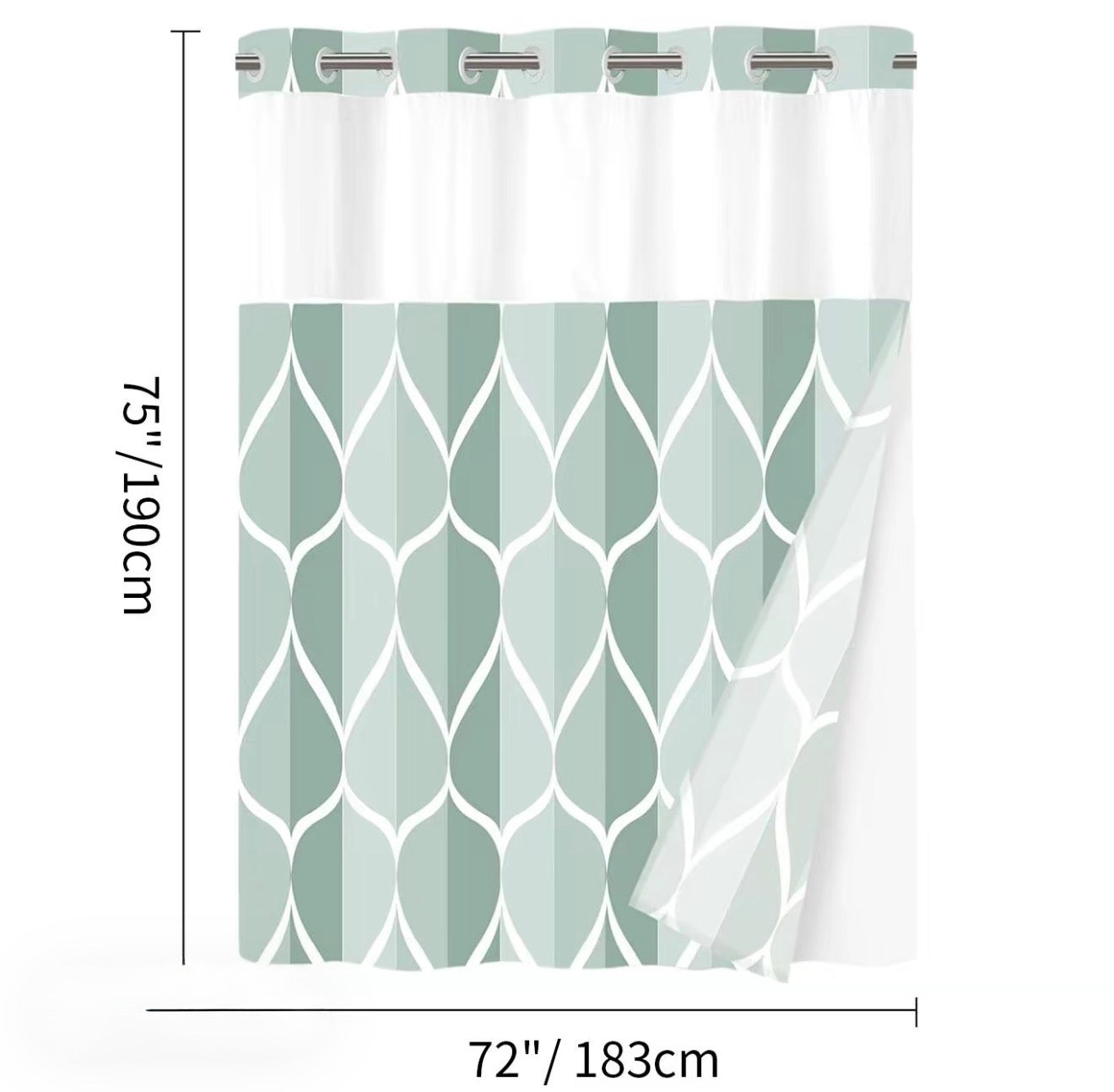 GeoWave Shower Curtain