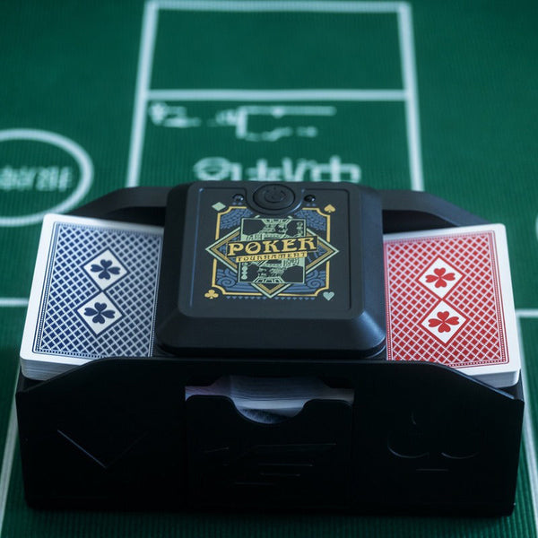 3 - sec Silent ABS Card Shuffler for Games , silent, made of ABS. For poker, board and family games.