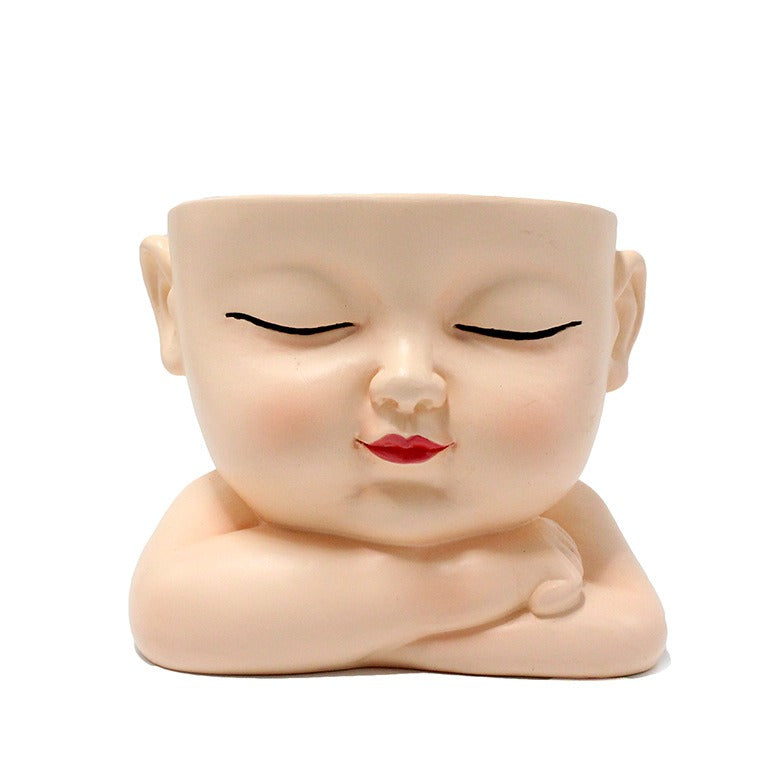 Creative Baby Flower Pot Decoration Potting Landscape Courtyard Garden Face Flower Pot