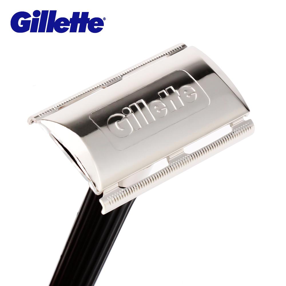 Gillette Super Blue Men Shaving Razors Knife 1 Holder With 1 Blade Official Authentic Safety Razors
