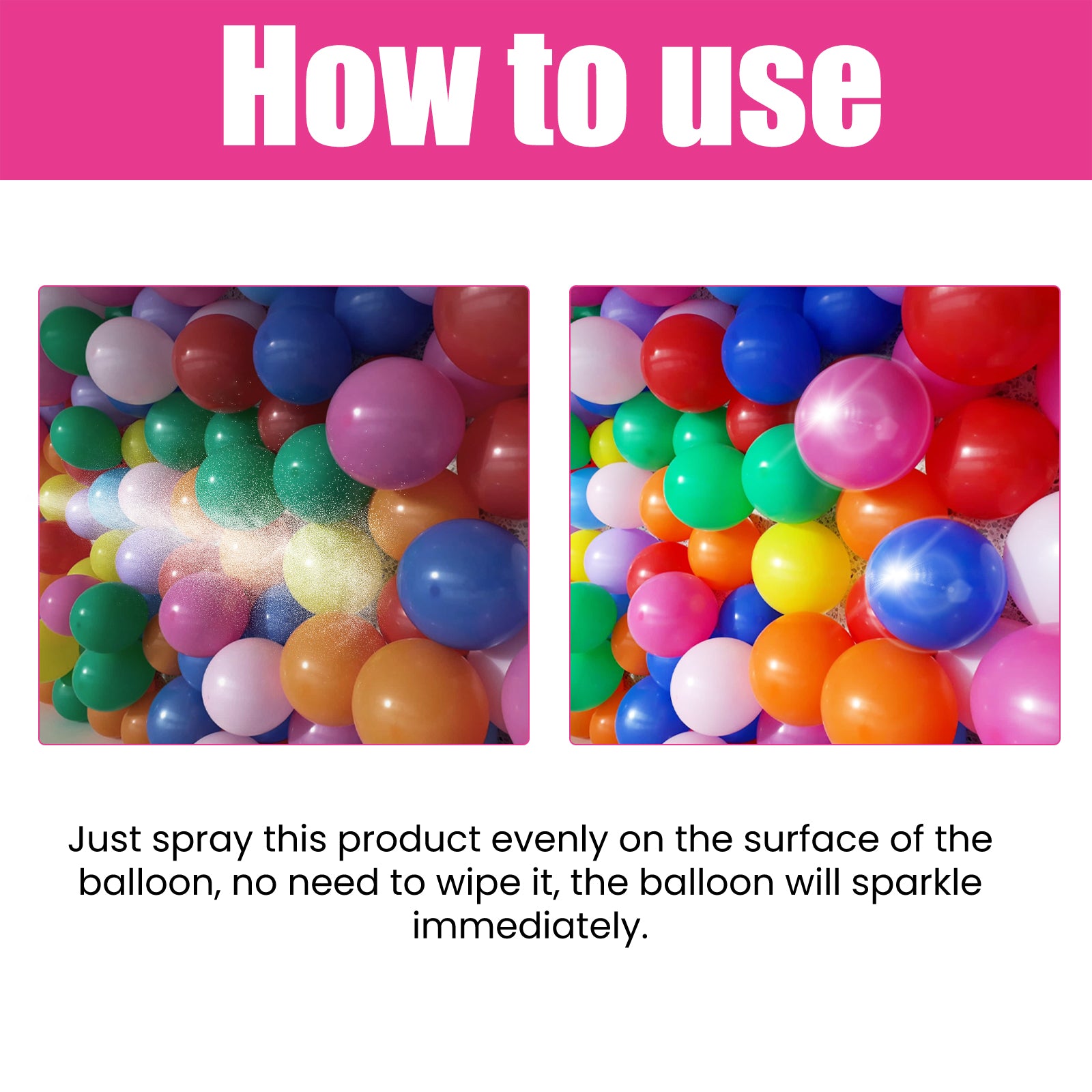 Balloon Shiny Spray, Keep The Surface Texture Of The Balloon Luster Lasting Without Oxidizing The Scene Decoration