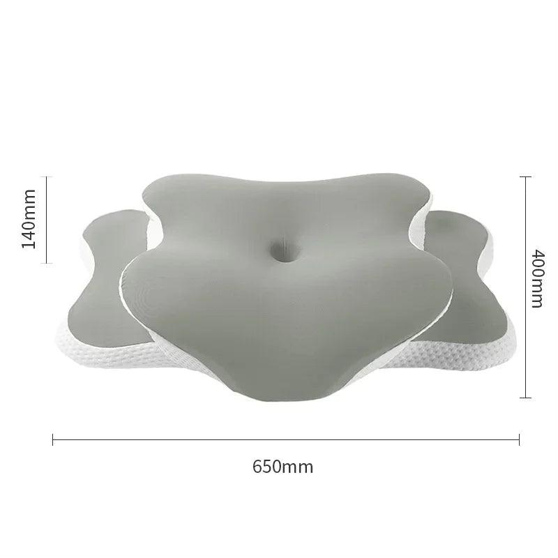 Ice Silk Pillowcase Ergonomic Cervical Pillow Memory Foam Pillow Neck Pain Relief Comes Adjustable Home for Back Side Sleepers