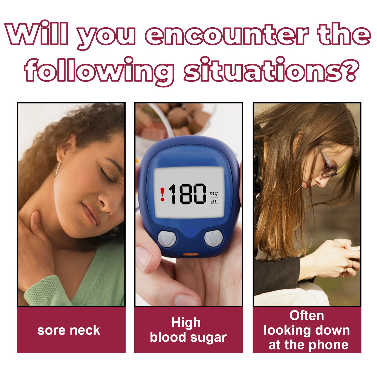 Health Neck Strap, Relieve Body Fatigue Pressure Relax Neck Sugar Comfort Health Care