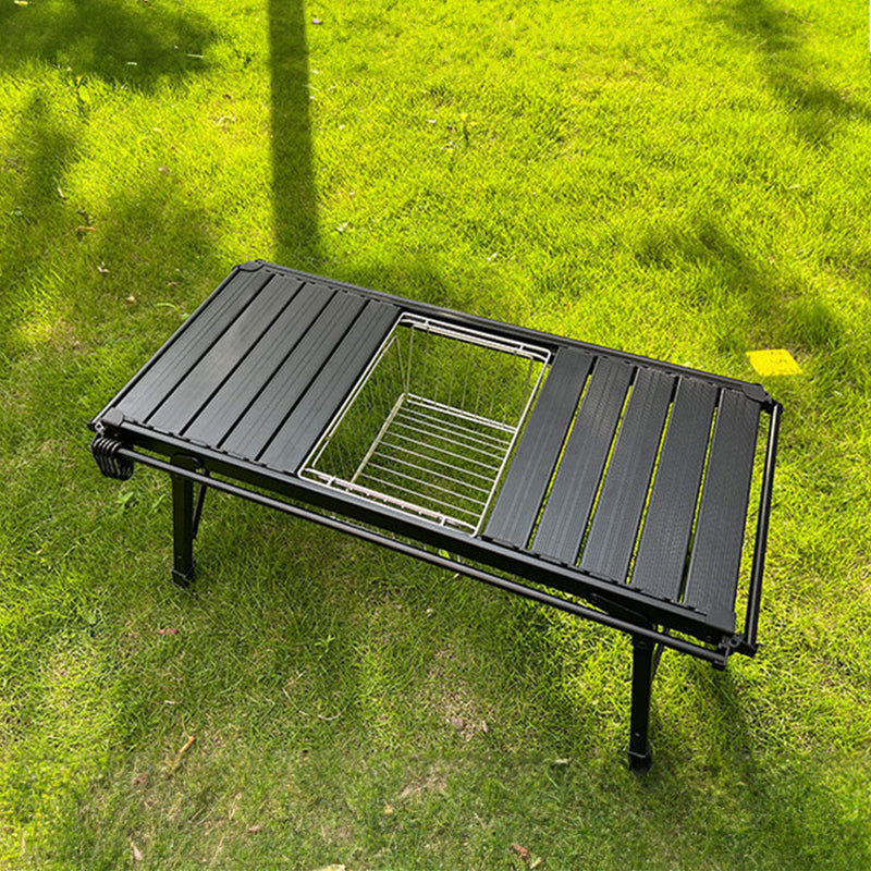 IGT Stainless Steel Folding Basket: Drain & Wash, Ideal Camping Table Accessory.