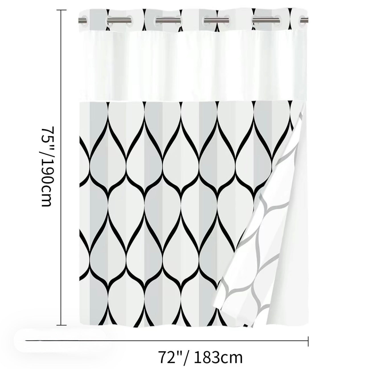 GeoWave Shower Curtain