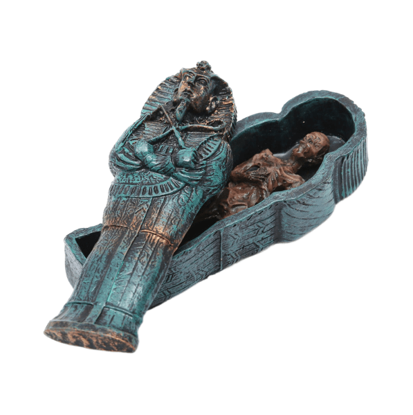 Mummy coffin fish tank resin ornaments