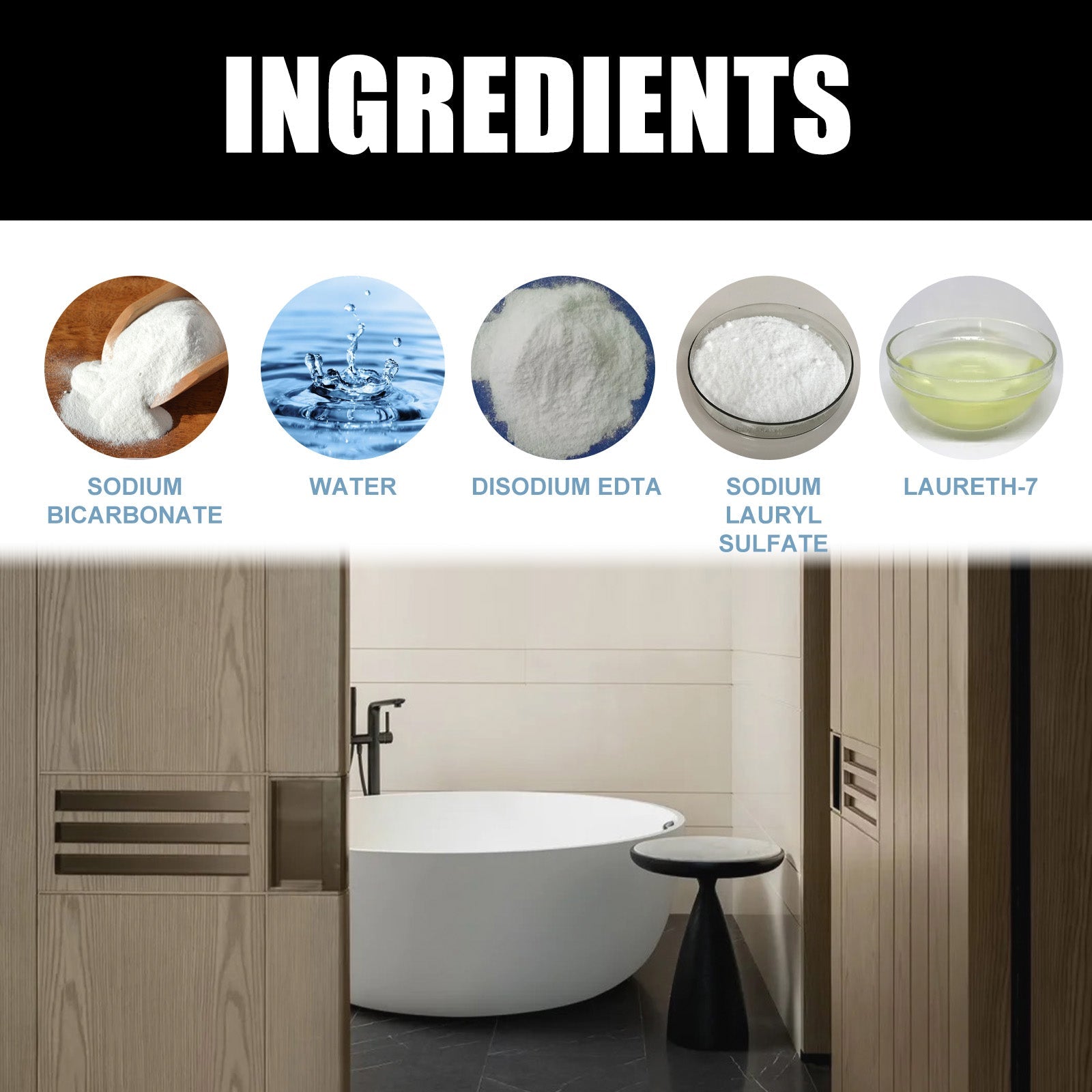 Power Bathroom Foamer, Toilet Tub Wash Basin Tile Decontamination Cleaning Spray