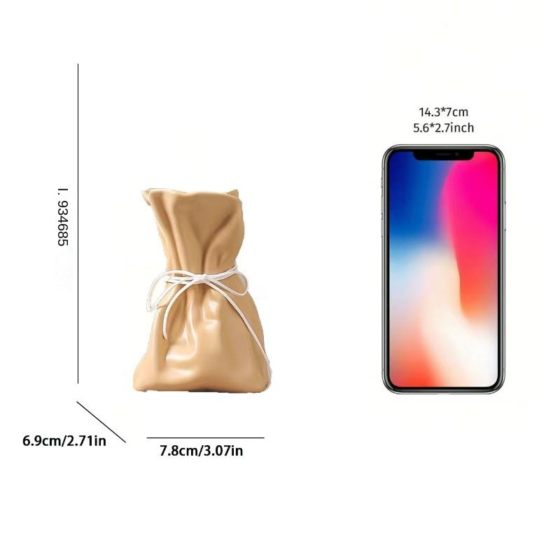 Resin Vase for Living Room and Dining Table, Flower Arrangement Decorative Piece with Elegant Style