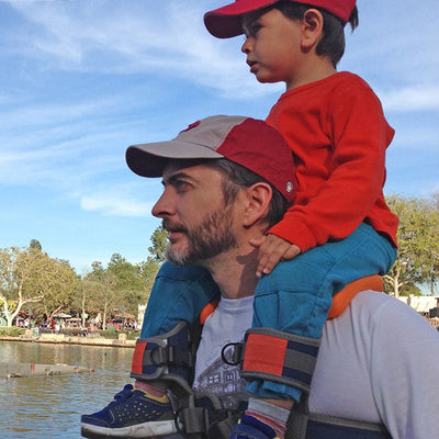 Toddler Hands-Free Shoulder Carrier with Cushioned Hip Seat Nylon Ankle Straps Child Rider Infant Travel Backpack Mochila Bebe