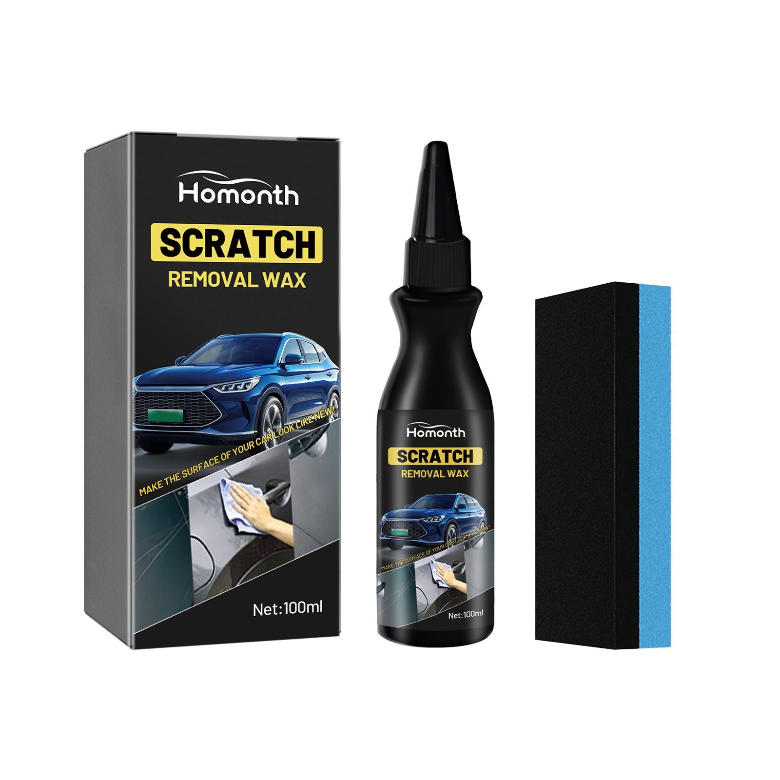 Scratch Removal Wax, Car Repair Care Paint Maintenance Refurbished Clean And Brightening Car Scratch Repair Cream