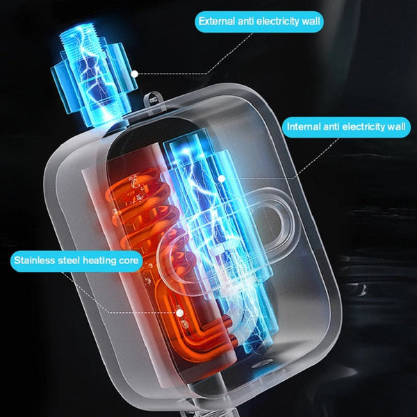 220V/110V 3500W instant electric water heater fast heating mini small electric kitchen treasure thermostatic shower shower set