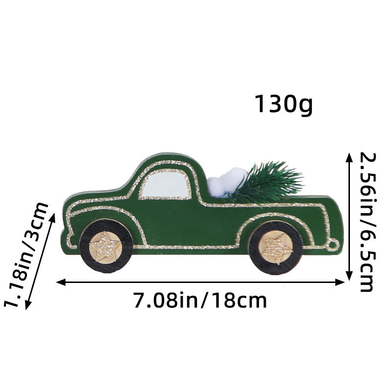 Christmas decoration small ornament fashionable dark green car ornament