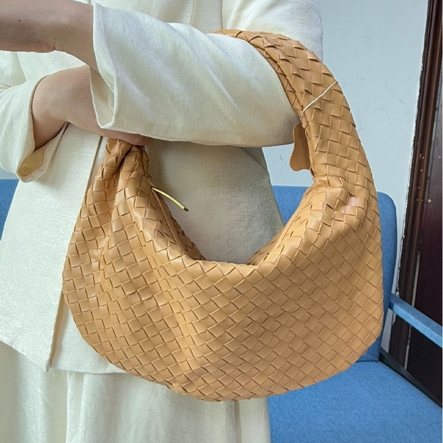 Large size women's woven bag large capacity hand-held armpit bag women's bag