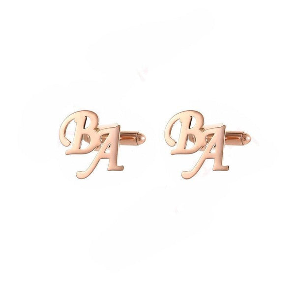 DIY custom French men's cufflinks with English letters cufflinks