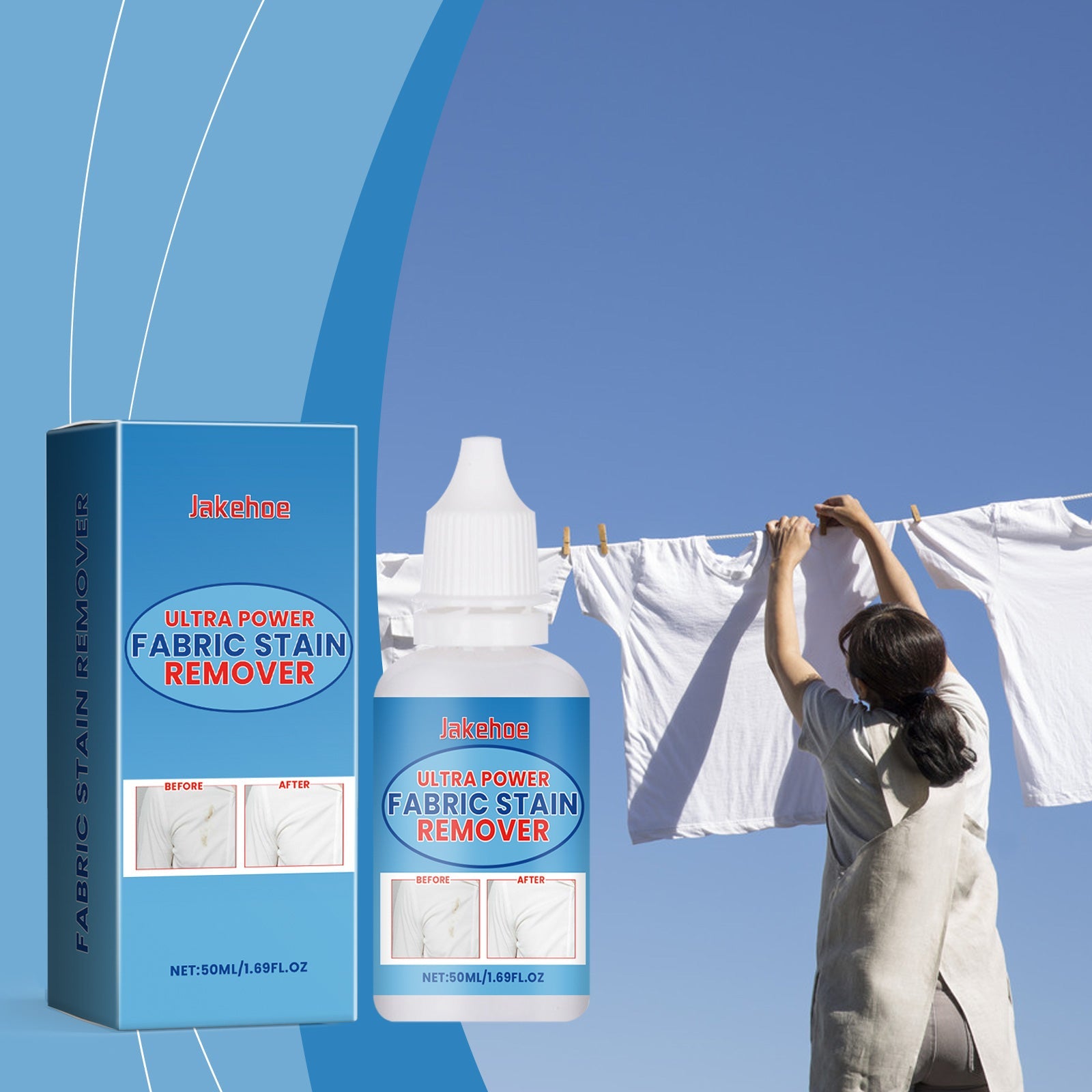 All-In-One Fabric Stain Remover Protects Clothing, Cleans Oil Stains And Gently Cleans Stubborn Stains