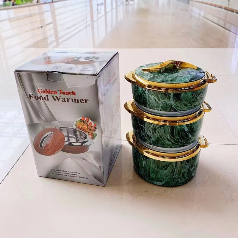 3-Piece Insulated Food Container Set (1.5L, 2L, 2.5L) - Ideal for Ramadan Celebrations, Weddings, Family Gatherings & More