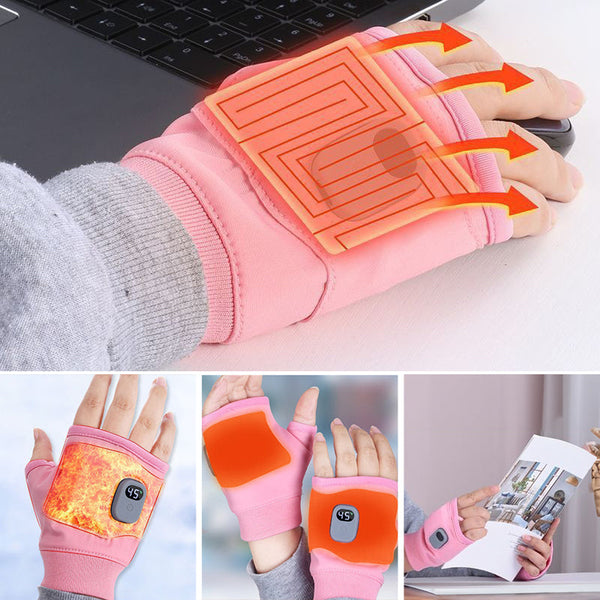 1 Pair of Rechargeable Winter Heated Gloves. USB-powered, great for outdoor activities like cycling, skiing, and motorcycling. - Gifts for You 'n Me