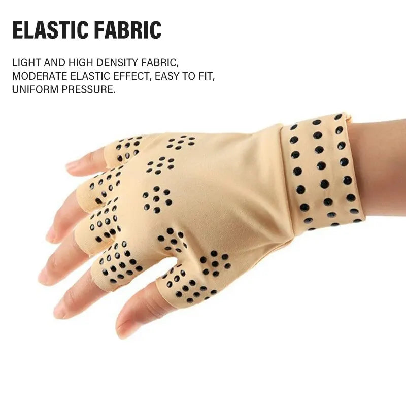 1 Pair Magnetic Therapy Gloves Wrist Support Arthritis Pain Relief Heal Joints Braces Supports Health Sport Care Hand Massager - Gifts for You 'n Me