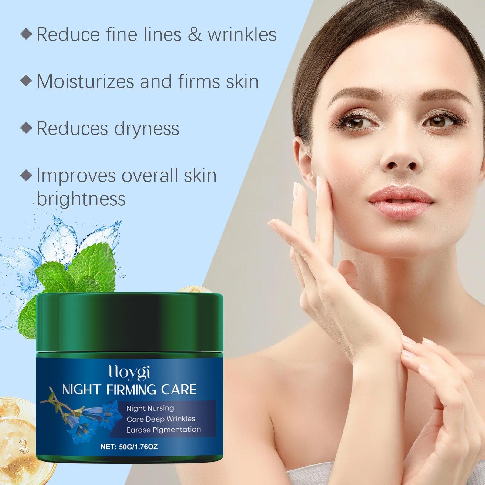 Moisturizing Cream Gently Care The Face, Nourish The Skin, Moisturize And Hydrate The Skin, Tender And Firm Skin Care Cream
