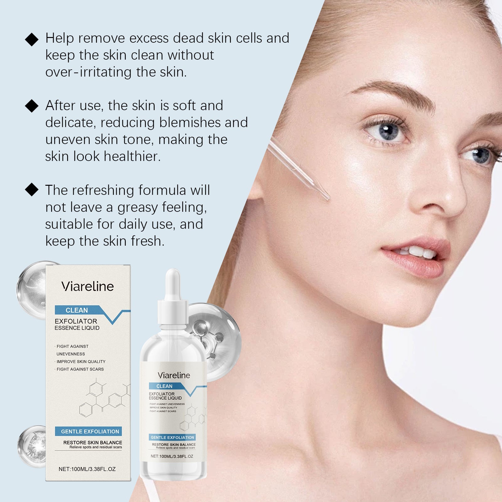 Exfoliating And Soothing Essence Delicate Skin Essence For Soft, Smooth And Radiant Natural Radiance