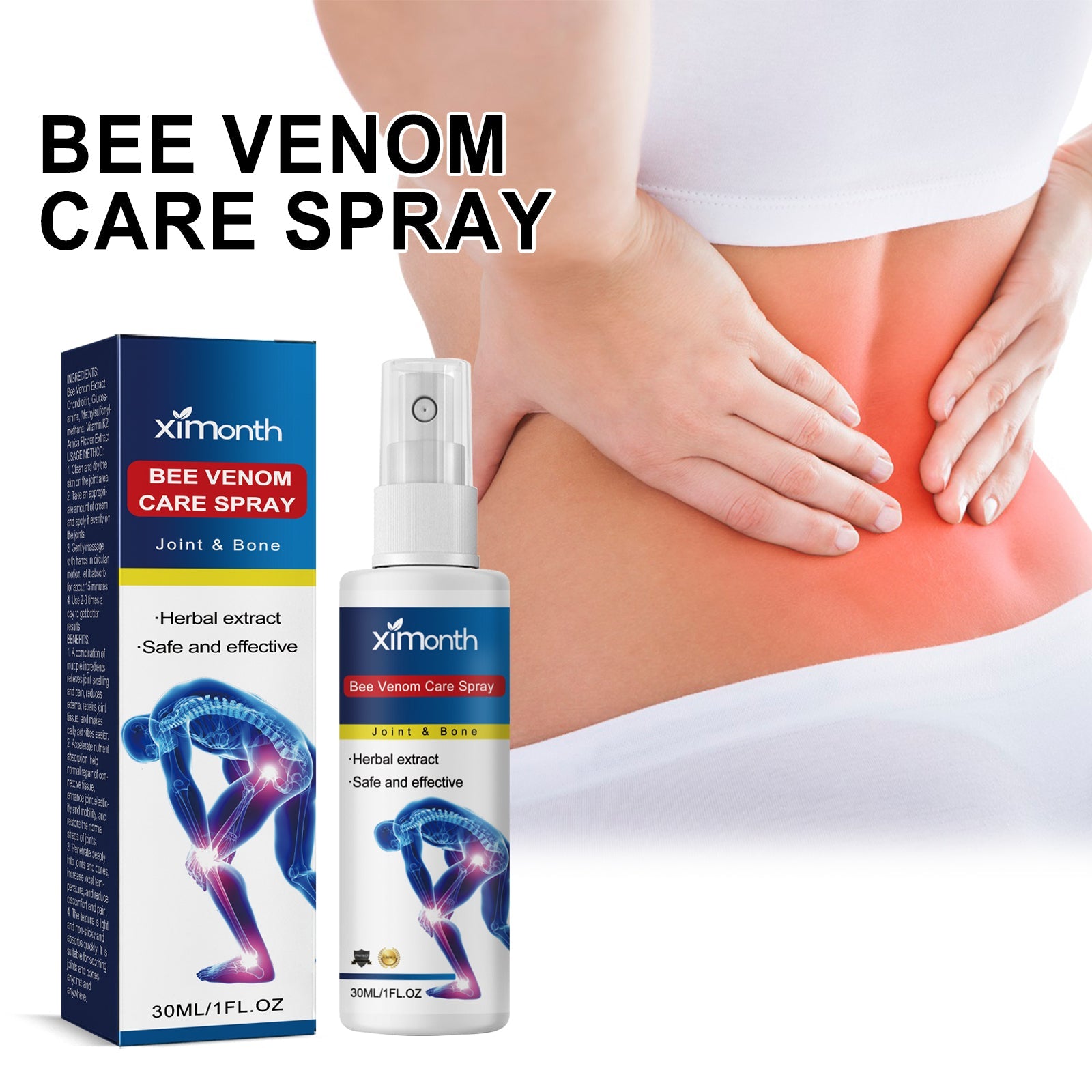 Bee Venom Joint Care Spray Relieves Shoulder, Neck, Lumbar Spine, Knee Pain Joint Body Care