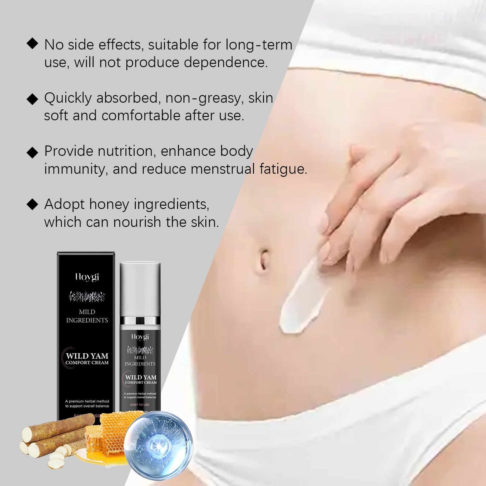 Wild Yam Body Care Cream Gently Moisturizes Women's Skin And Nourishes Body Care Cream