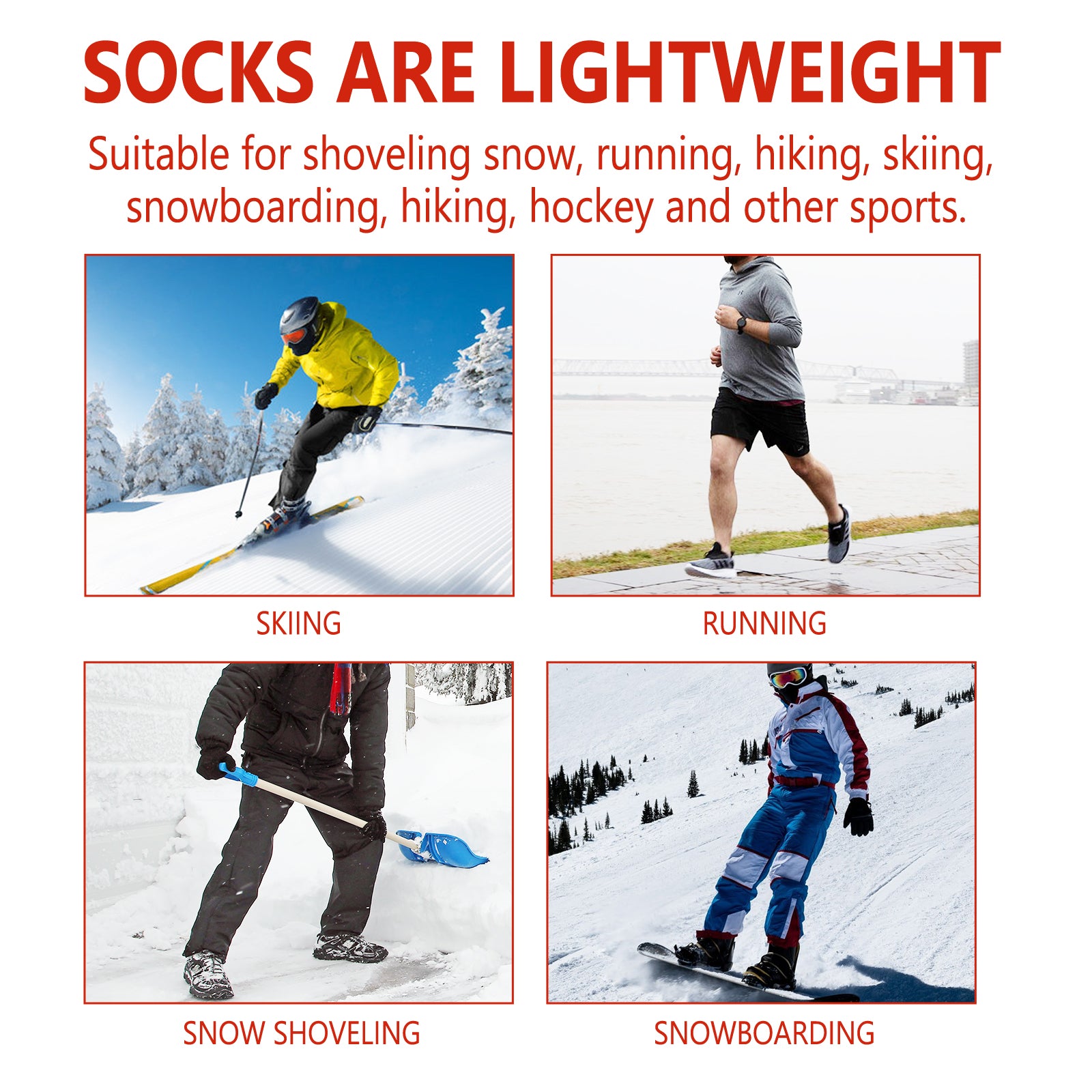 Self-Heating Massage Socks, Winter Outdoor Sports Wind And Cold Foot Care Massage Socks