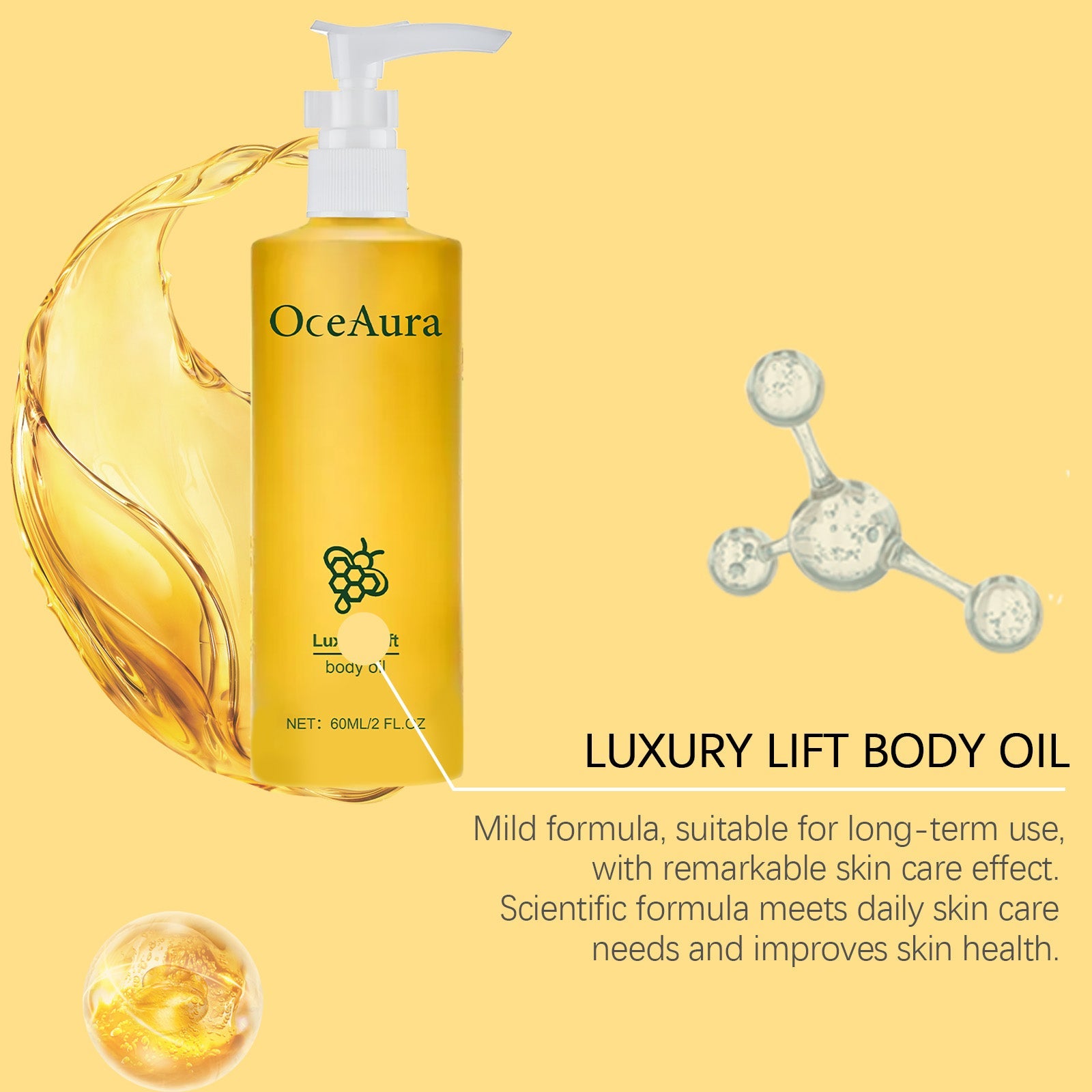 Body Skin Firming Care Oil Nourishes smooth skin Moisturizing Moisturizing Massage Body oil