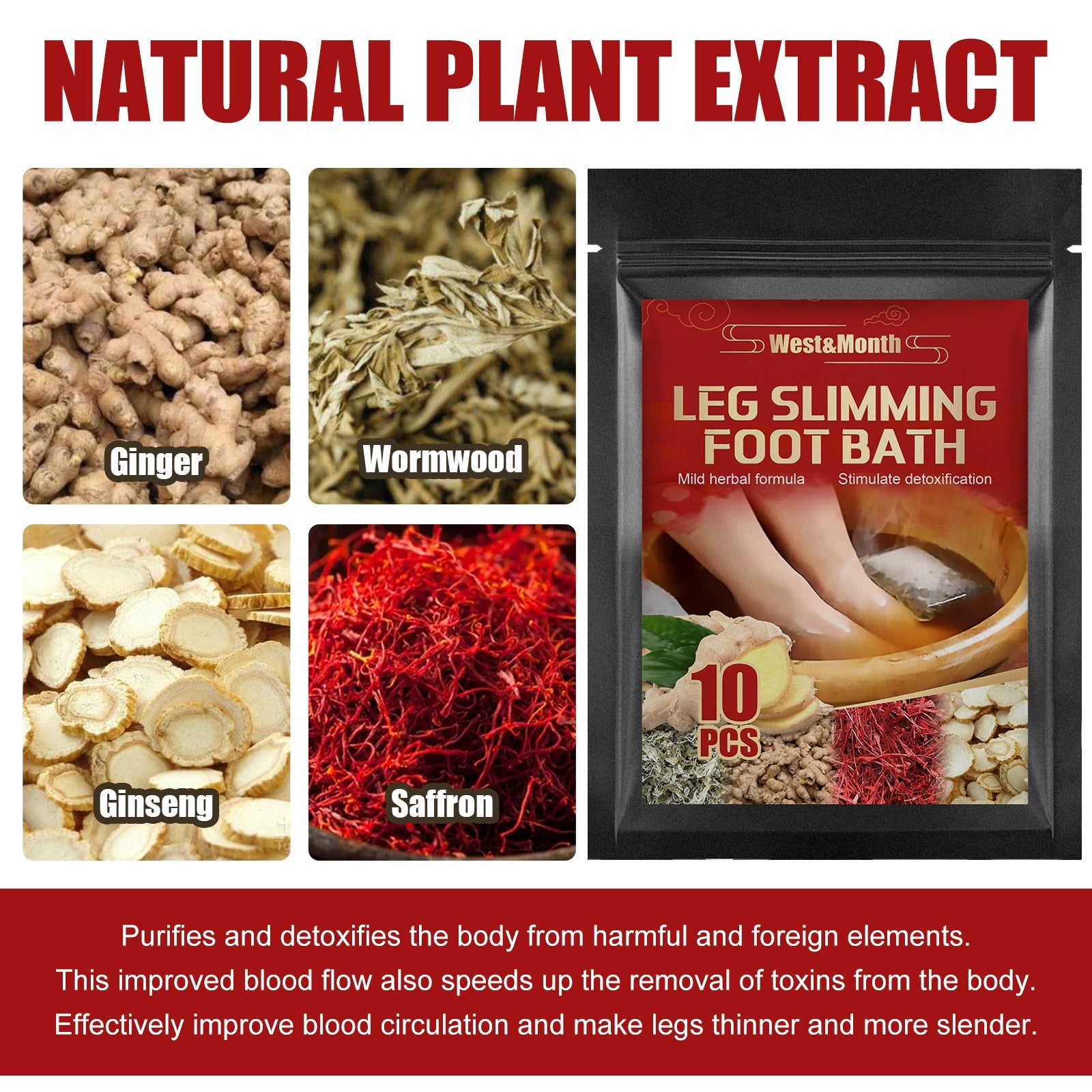 Leg Slimming Foot Bath, Relieve Leg Soreness And Swelling Discomfort Cold Relief Wet Foot Bath Kit