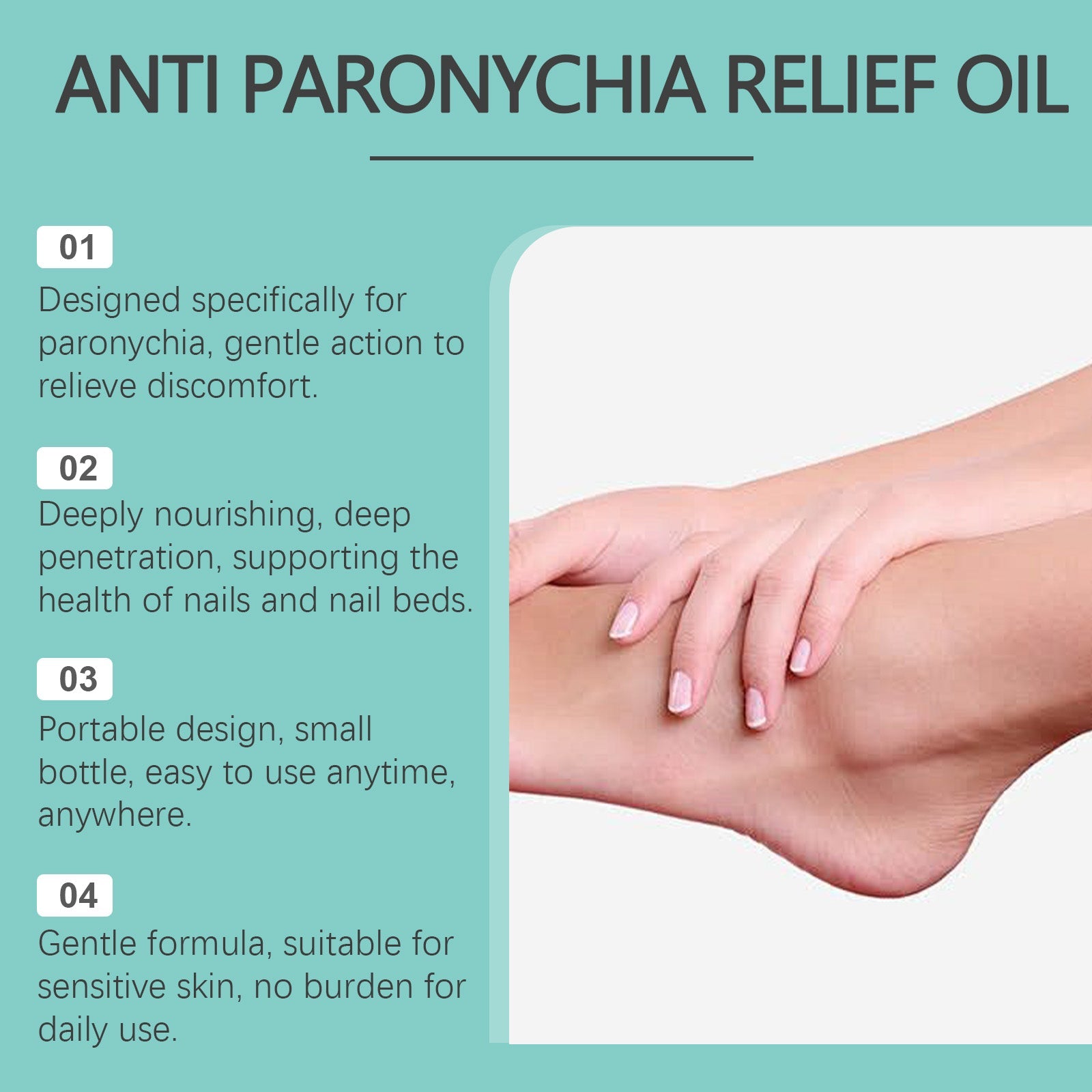 Nail Repair Oil Clean, Nourish And Gently Repair Hands, Feet And Nails Glossy Foot Nail Repair Oil