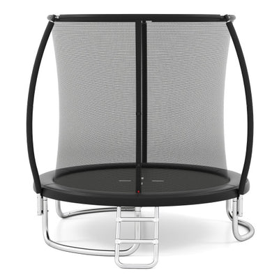 8FT Outdoor Heavy-Duty Recreational Trampoline-Black