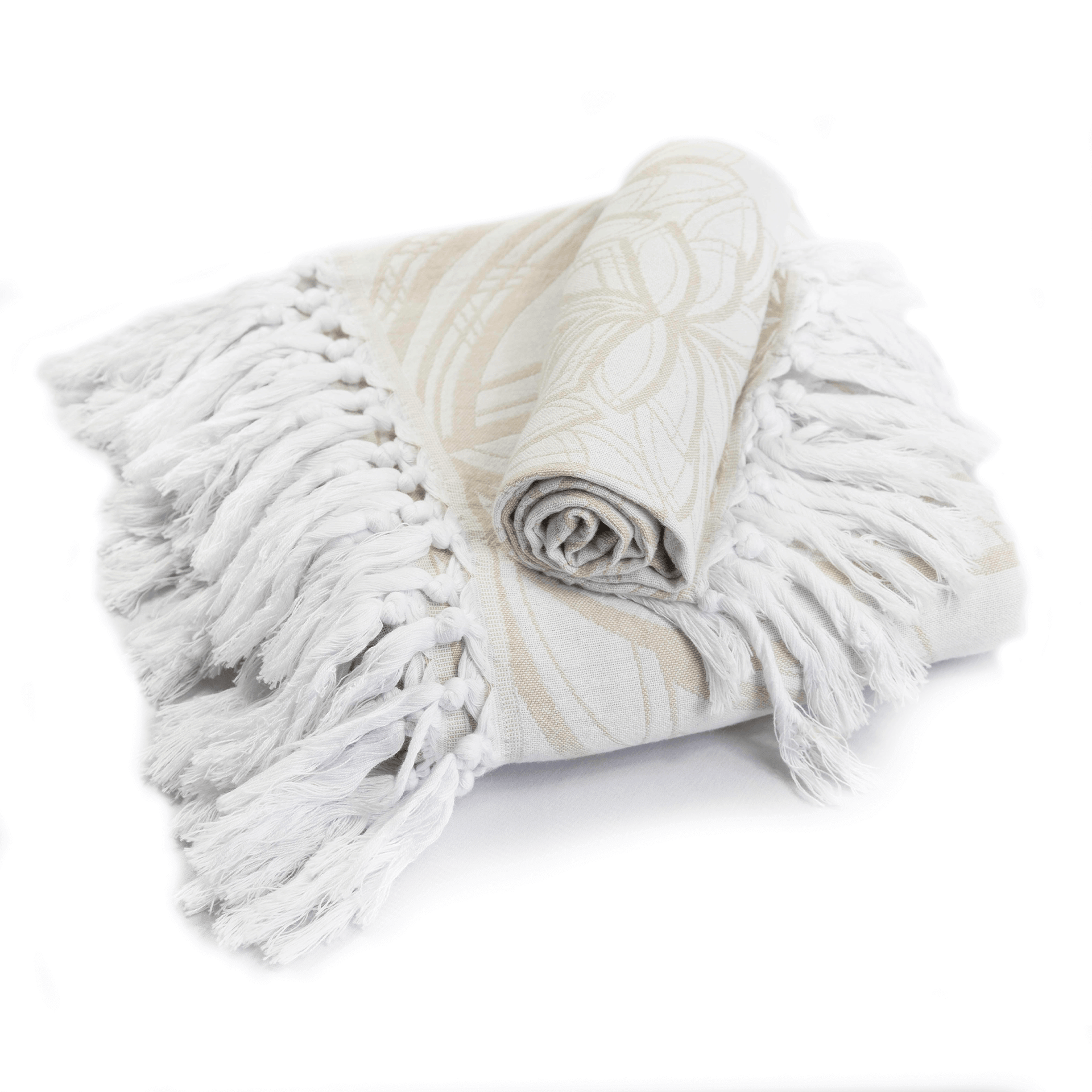 Turkish Towel | Single Set | Oat + White