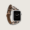Classic Leopard Print Leather Apple Watch Band - Dallas
