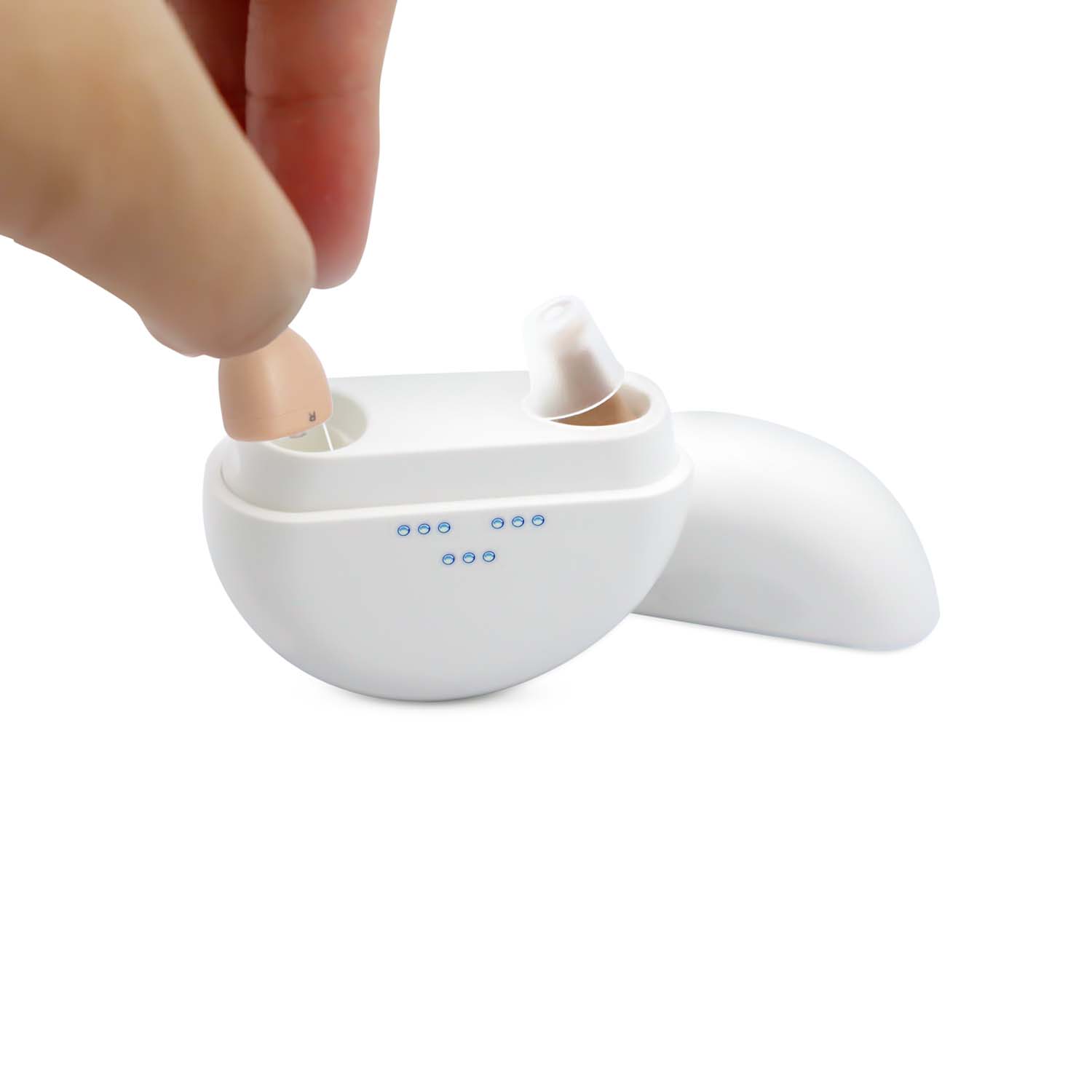 CHOSGO K419R Rechargeable Digital Mini CIC Hearing Aids | Invisible OTC FDA-Registered (Pair)