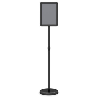 8.5 x 11Inch Sign Holder Stand with Snap-Open Frame and 360° Rotation-Black
