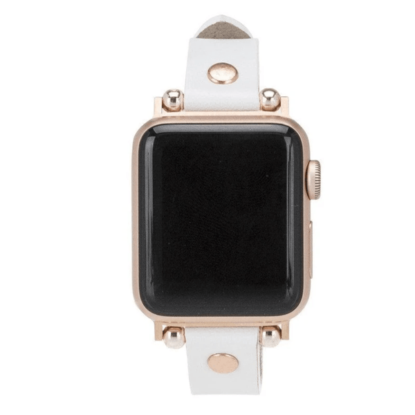 Apple Watch White Leather Strap - Detroit