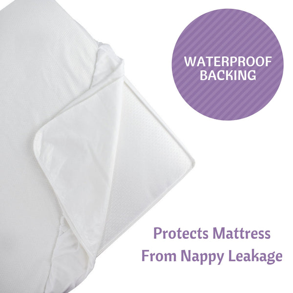 Bamboo Jacquard Cot Bed Mattress Protector 70x140cm