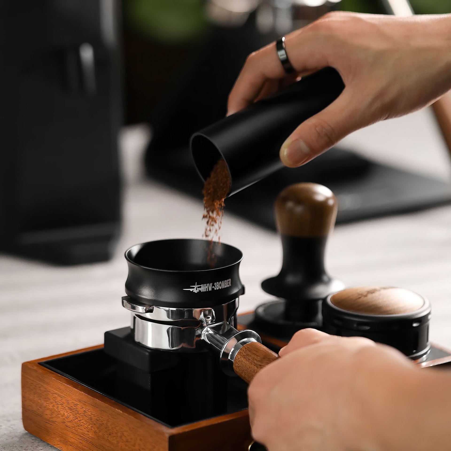 Espresso Magnetic Dosing Ring Aluminum Alloy