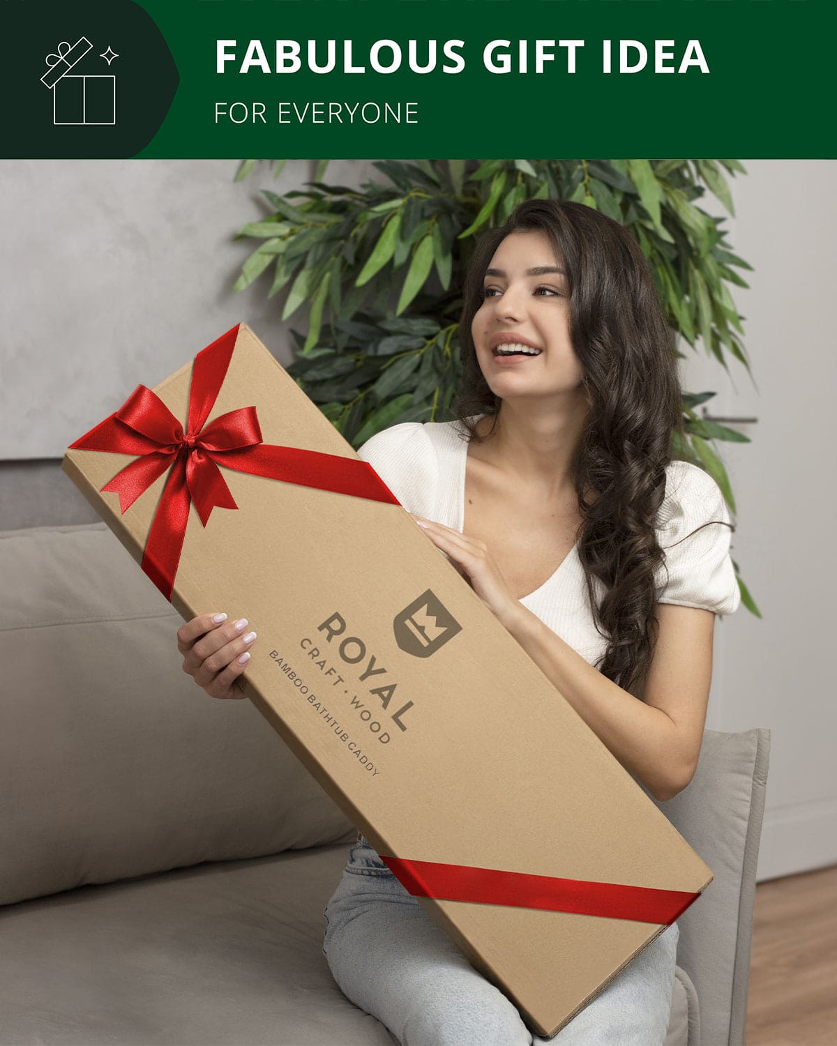 Bathtub Caddy Tray, Black