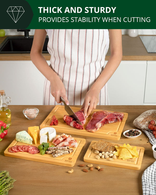 Cutting Board Set of 3, Bamboo