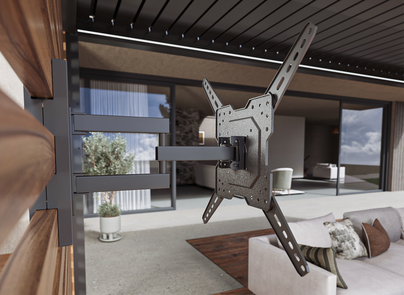 TV Mount for Slat Wall