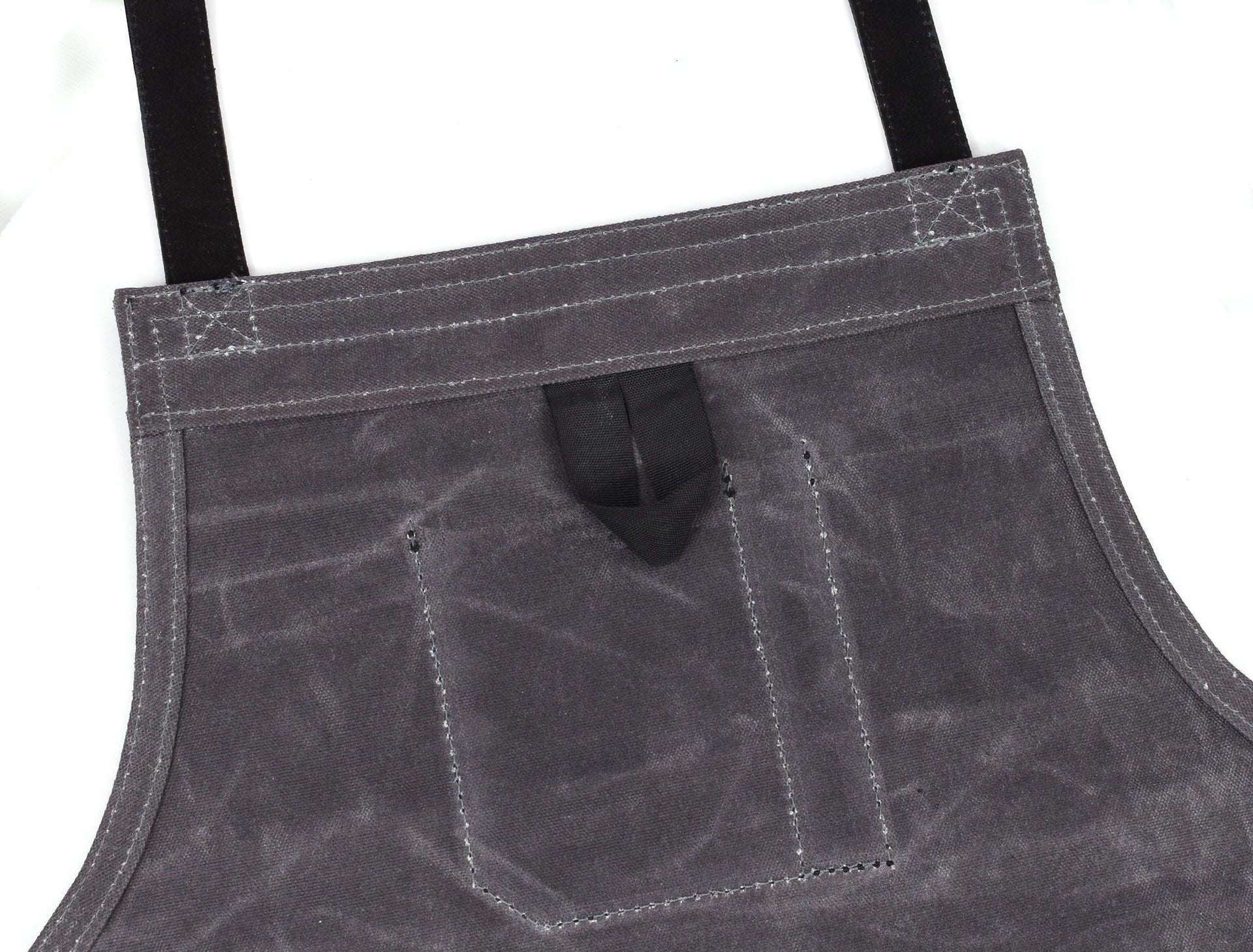 Arucas Leather Canvas Apron - Stress Grey - Gifts for You 'n Me