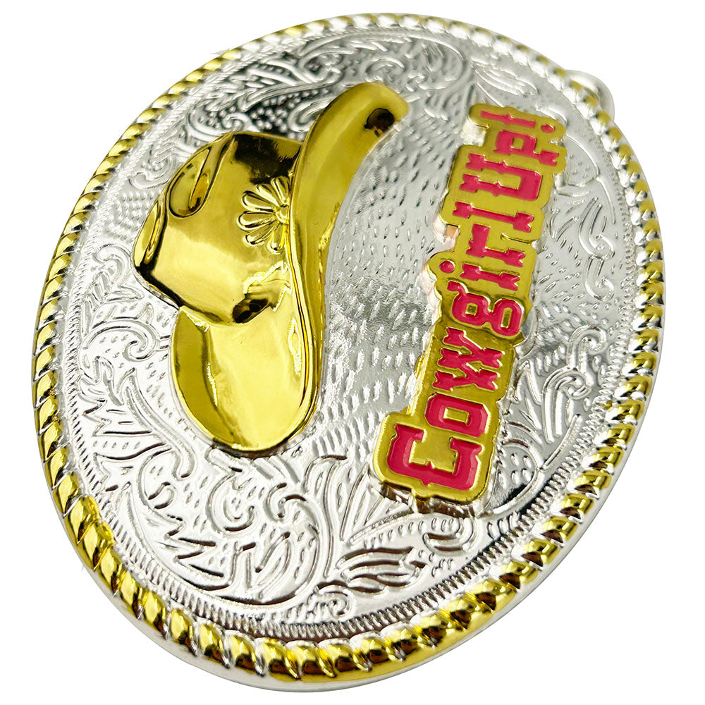 TOPACC  Western Cowgirl Cowboy Hat Belt Buckle